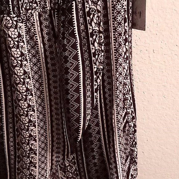 NEW JUSTIFY Cottagecore Boho Hippie Beachy Cruise EB Sz L black-white color HCS - Picture 6 of 12